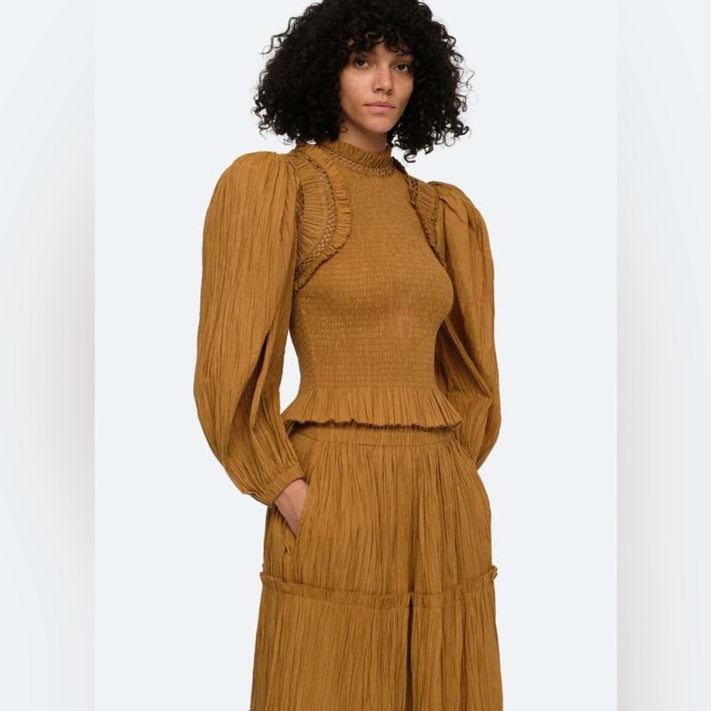 SEA NWT paco smoked top & skirt